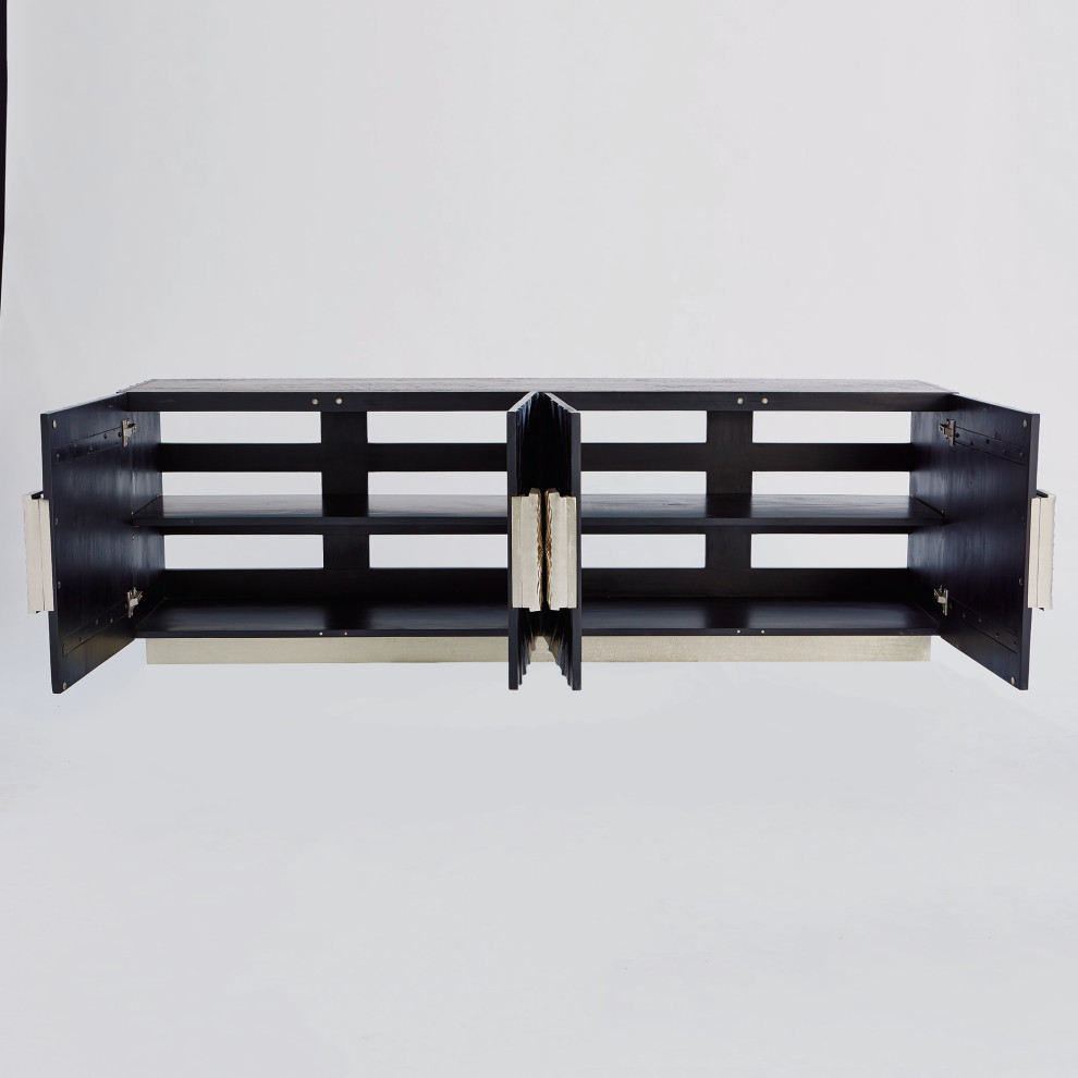 Pleated Mediumia Cabinet   Contemporary   Entertainment Centers And Tv Stands   by HedgeApple  Houzz