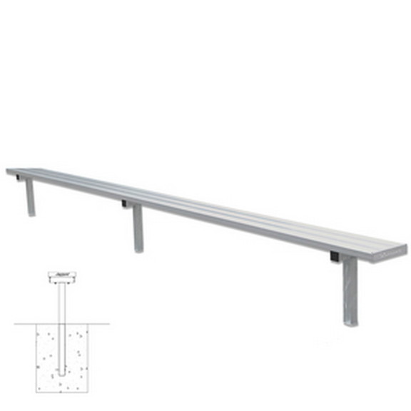 Jaypro PB 15PI Player Bench   15'   In Ground