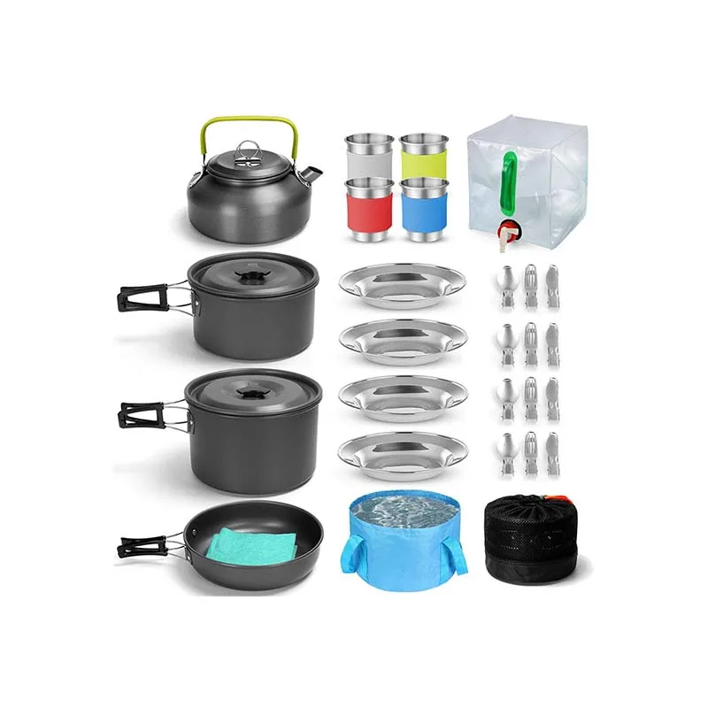 Your city Factory Sales Outdoor Pot Setscooking Pot Set Non stick Cookware Camping Cookware Camping Kitchen