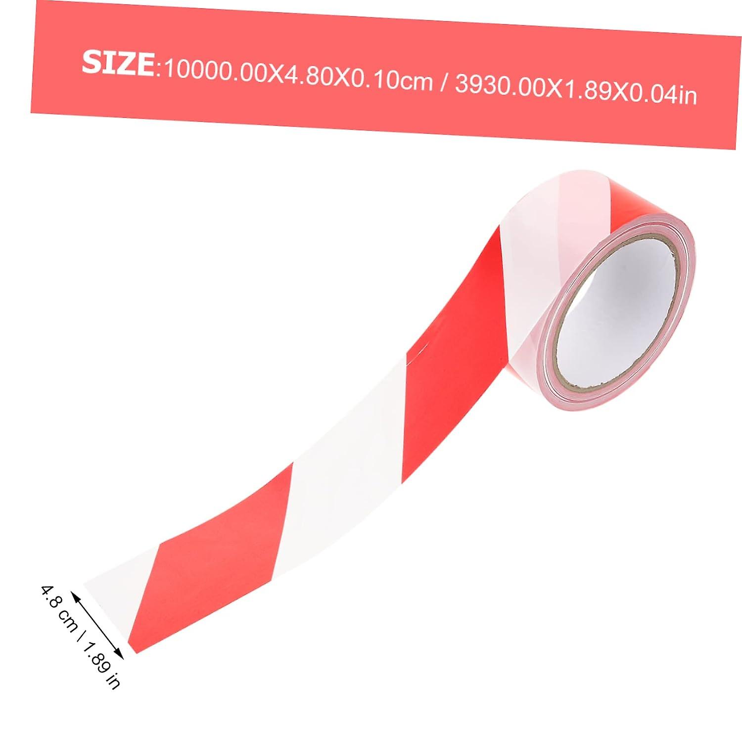 2 Rolls Red and White Cordon Tape non sticky hazard tape barrier tape red caution tape safety warnin