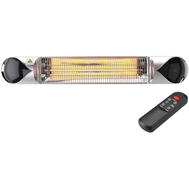 Hanover HAN1051ICSLV-SD 5118-BTU 120-Volt Silver Steel Electric Patio Heater