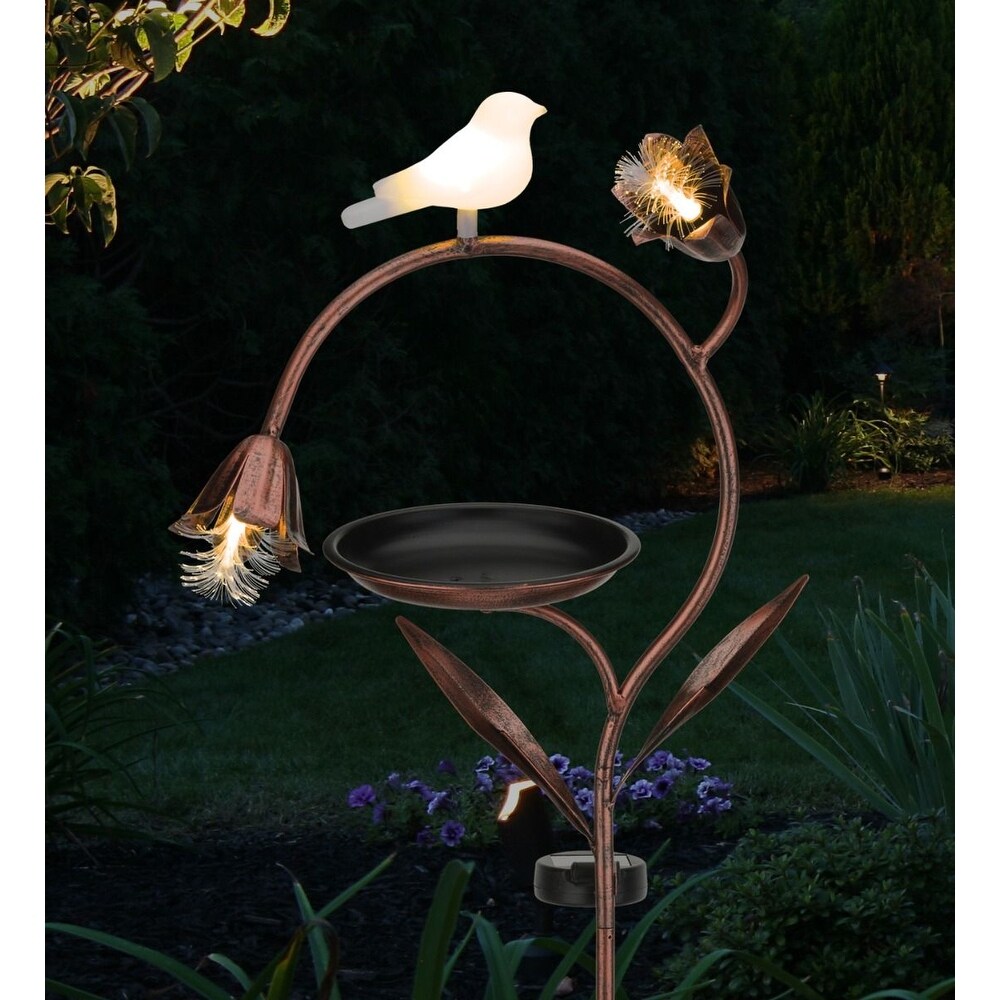 Illuminate Solar Birdfeeder Stake   Flowers