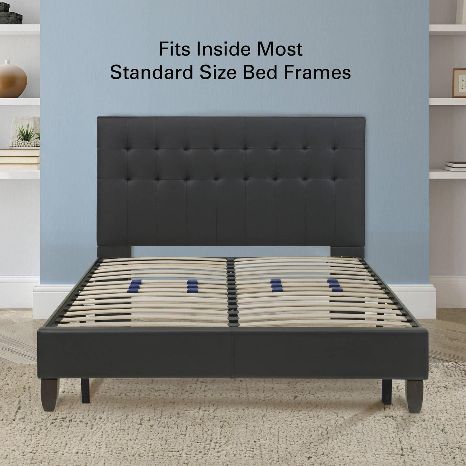 Boyd Sleep Euro 14  Platform Metal Bed Frame with Adjustable Lumbar Support Queen  Crowdfused