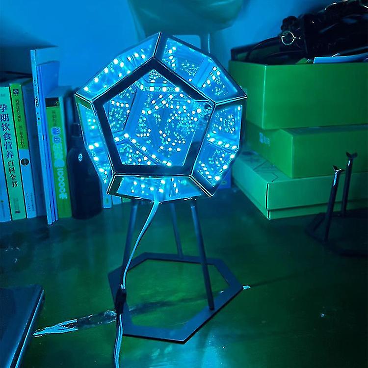 Miman Infinity Dodecahedron Led Night Light For Party， Furniture Decoration Table Lamp