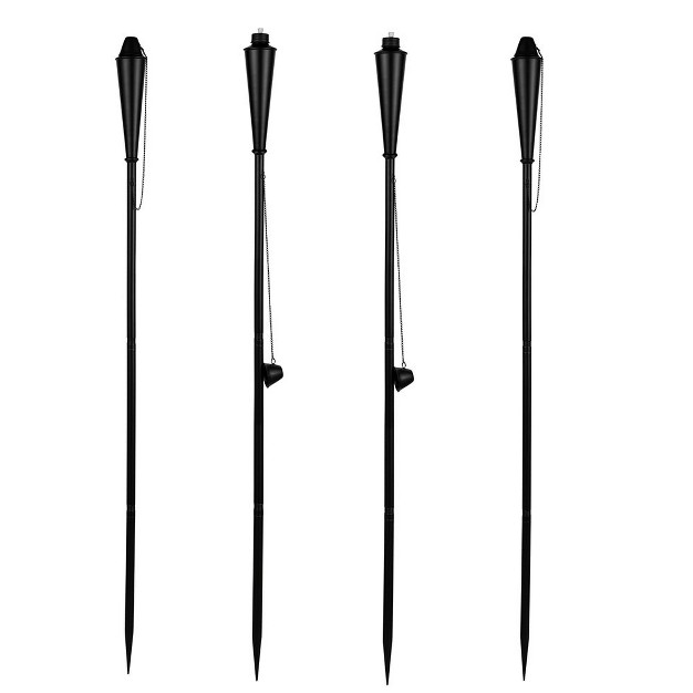 Birdrock Home 4pk Mallorca Torches Black