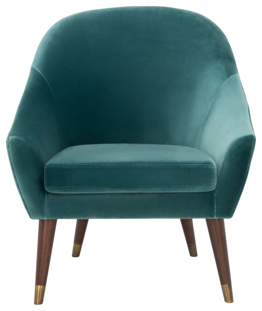 Potter Barrel Back Dark Teal Chair   Midcentury   Armchairs And Accent Chairs   by V.S.D Furniture  Houzz