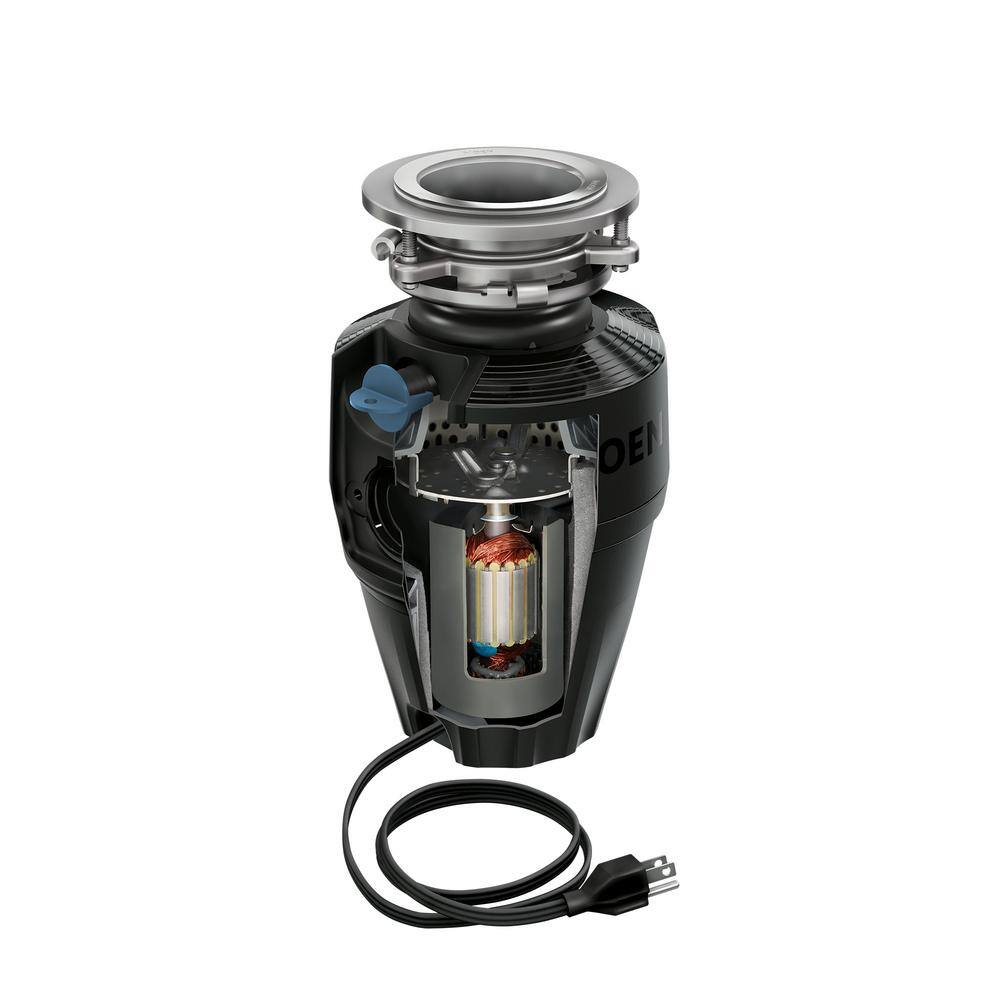 MOEN Host Series 34 HP Continuous Feed Space Saving Garbage Disposal with Sound Reduction and Universal Mount EX75C