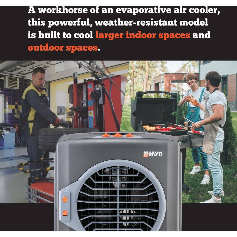 MASON  DECK 2800 CFM 3-Speed Outdoor Portable Evaporative Air Cooler (Swamp Cooler) for 1710 sq. ft. ME2MOGO