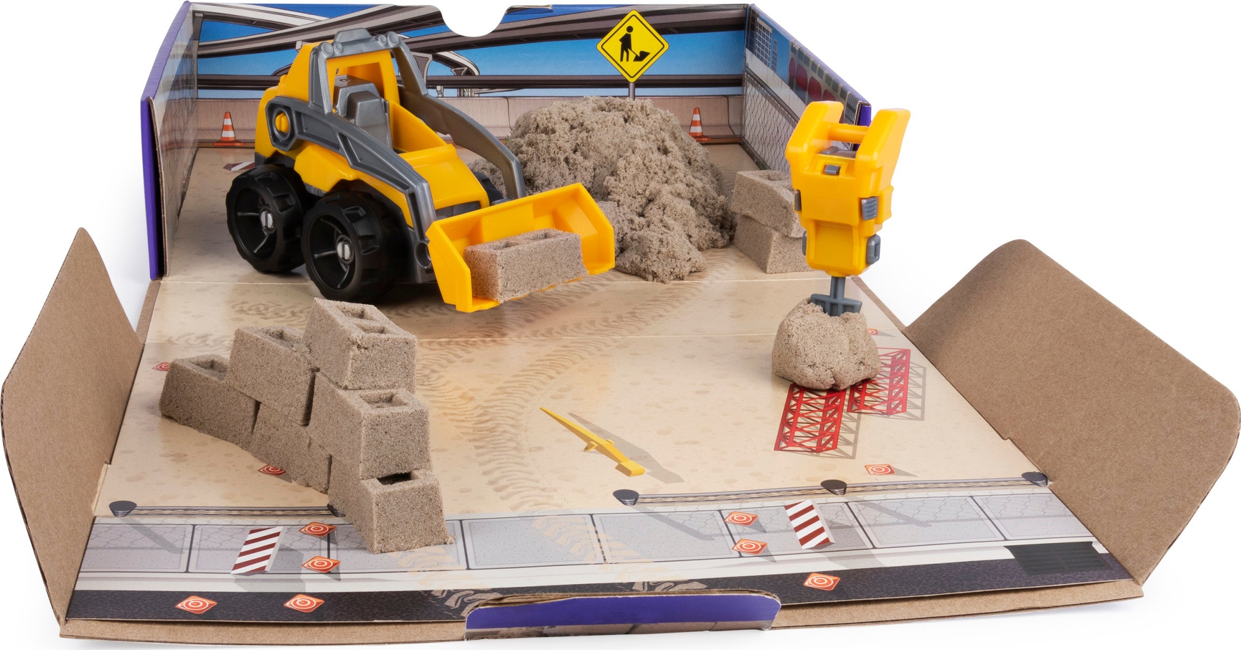 Kinetic Sand, Dig & Demolish Playset with 1lb Kinetic Sand and Toy Truck, Play Sand Sensory Toys for Kids Ages 3 and up