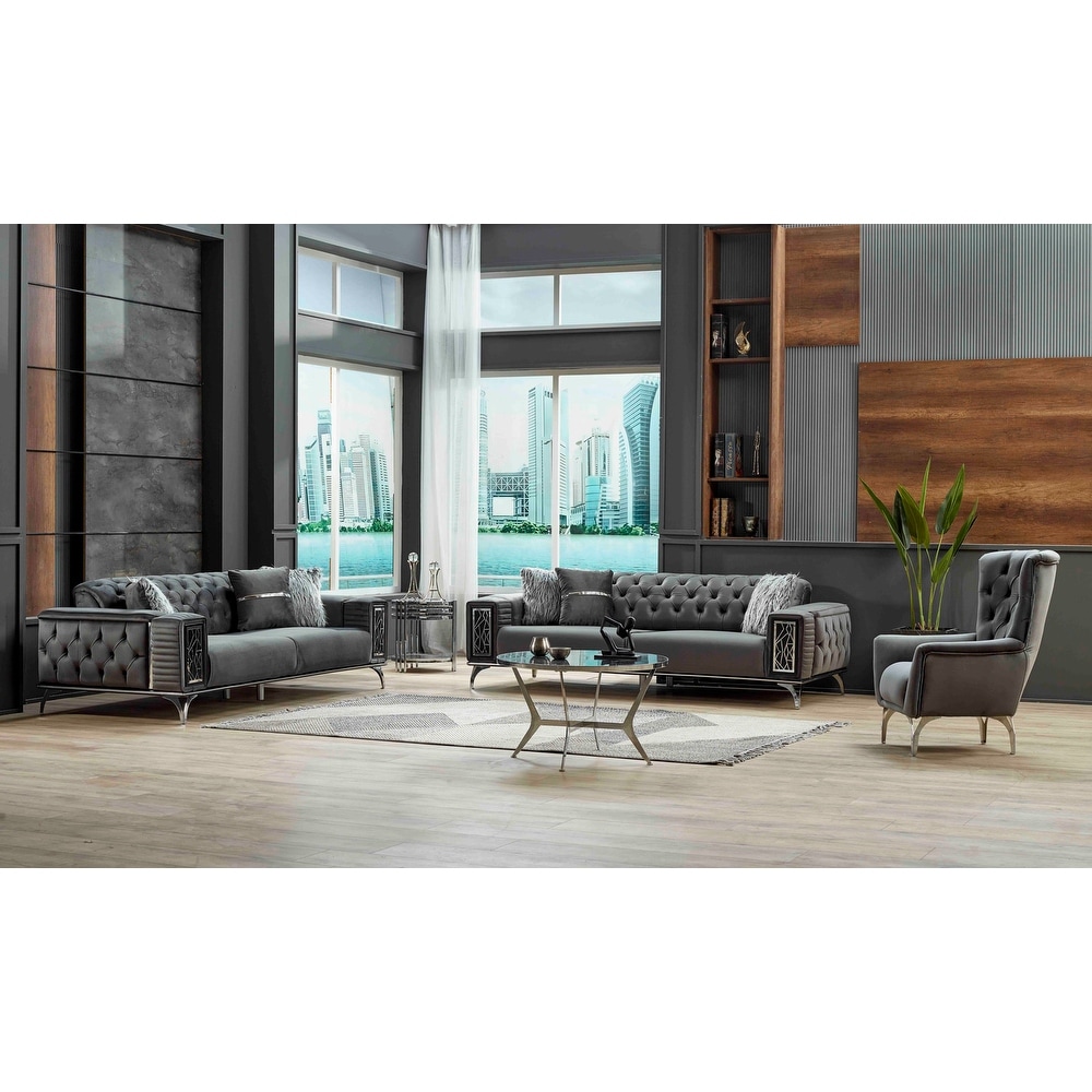 GucciOne Sofa One Loveseat One Chair Living Room Set