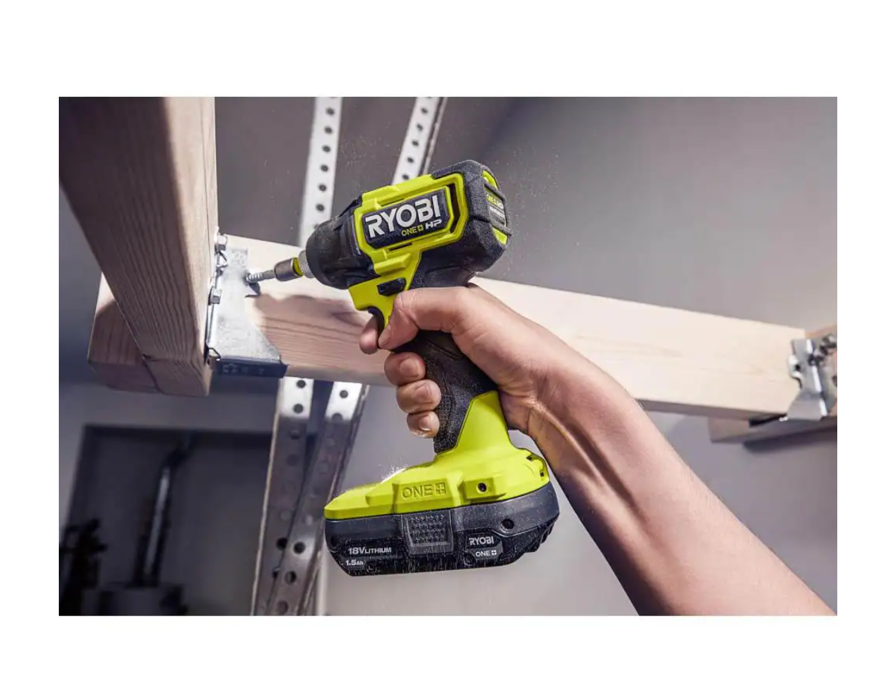 RYOBI PSBID01K-PSBCS02B ONE+ HP 18V Brushless Cordless Compact 1/4 in. Impact Driver and Cut-Off Tool， (2) 1.5 Ah Batteries， Charger， and Bag