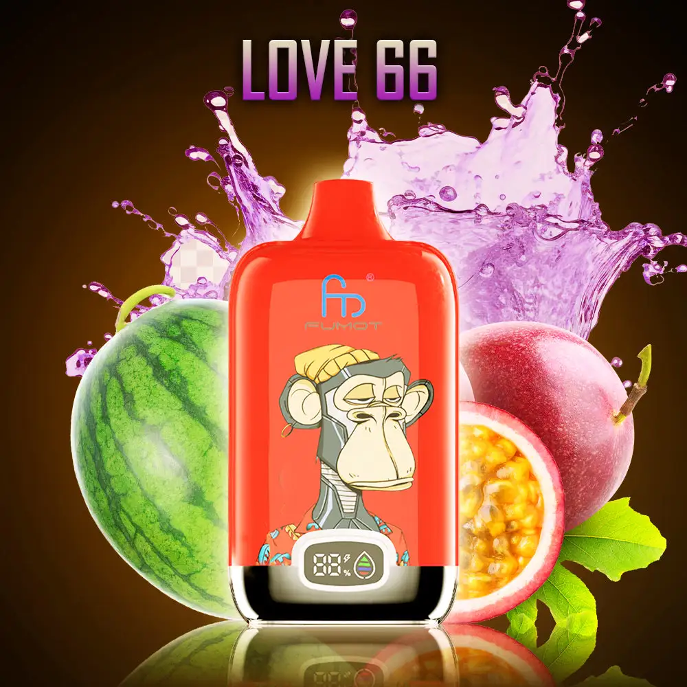 Fumot Tornado Digital Box 12000 Puffs - Love 66