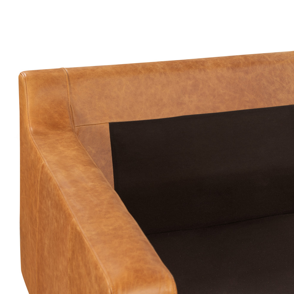 Poly and Bark Sorrento Leather Sofa   Midcentury   Sofas   by Edgemod Furniture  Houzz