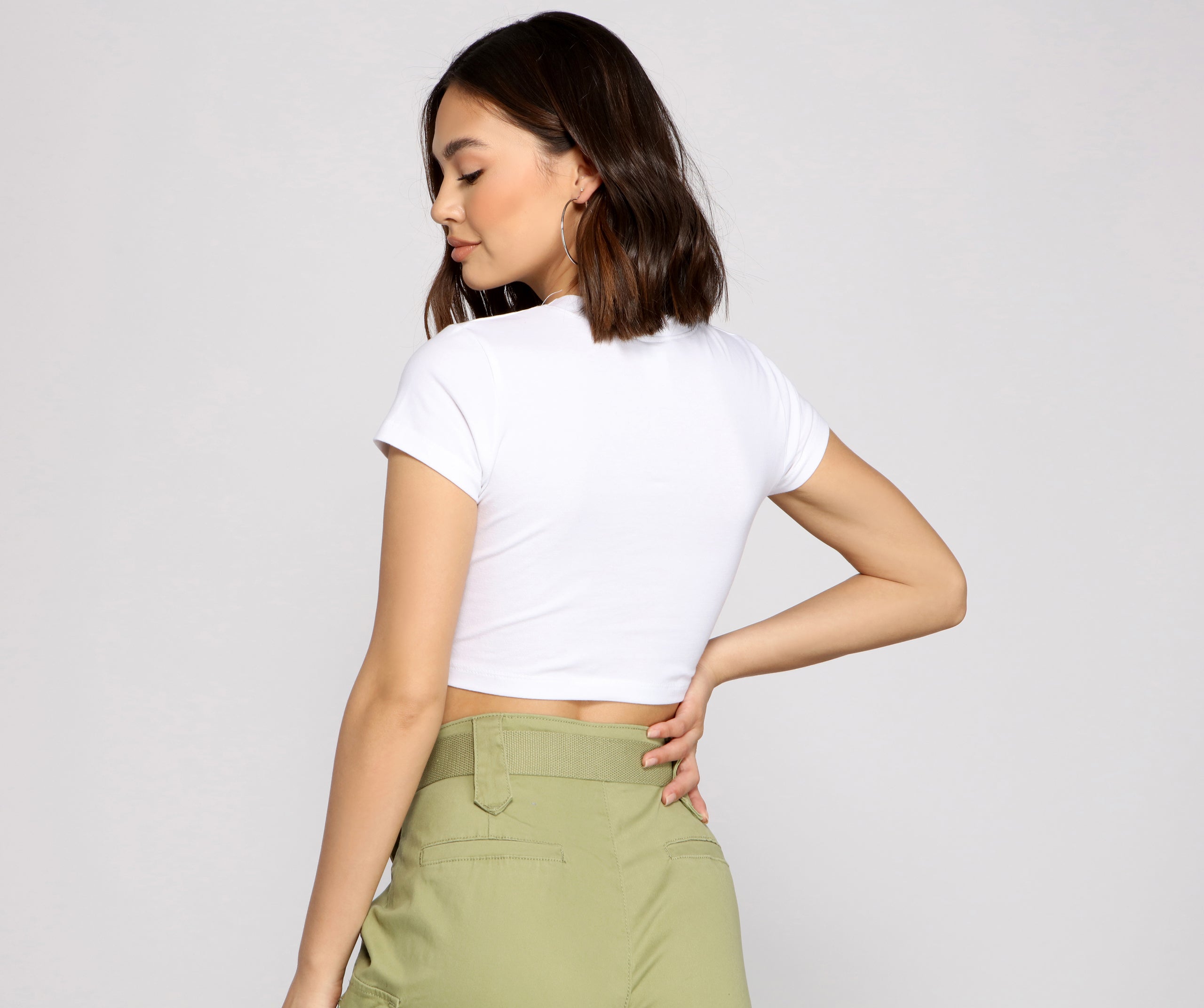 Spoiled Script Crop Top