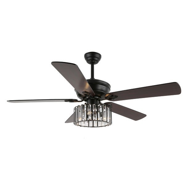 Cusp Barn 52-Inch Farmhouse Cage Ceiling Fan with Remote and Pull Chain 3 Speeds AC Motor Fandelier Shopping - The Best Deals on Ceiling Fans | 39972658