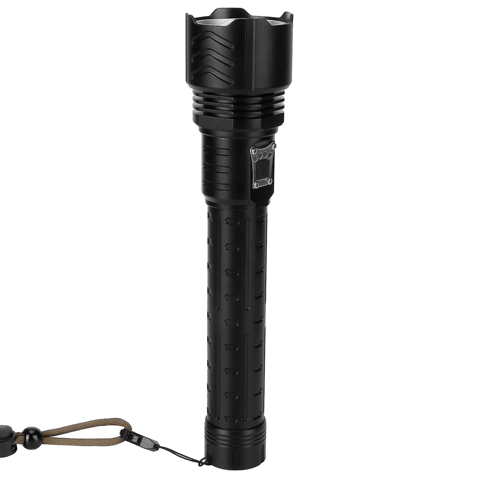 Xhp90 Telescopic Zoom Flashlight Waterproof Electric Torch Usb Charging For Outdoor Adventure