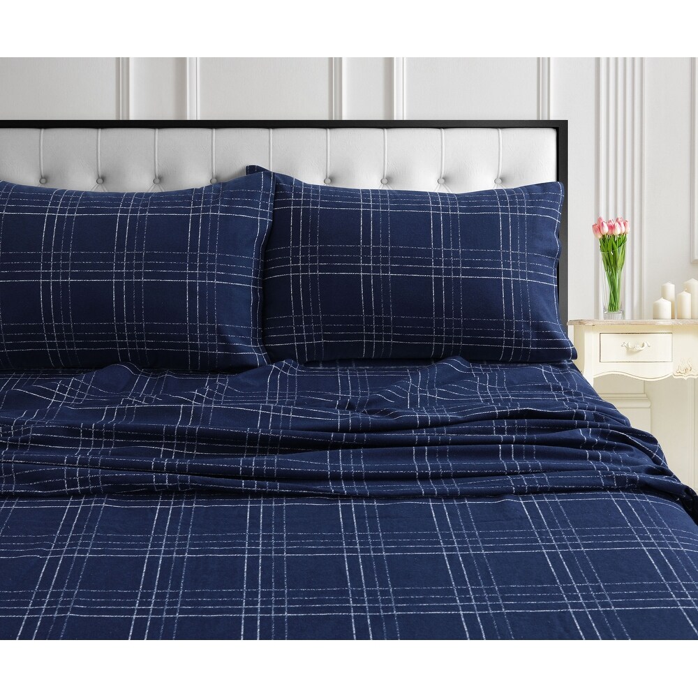 Cozy Ultra soft Flannel Deep Pocket Oversized Bed Sheet Set