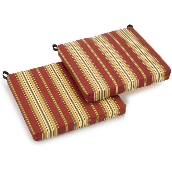 20-inch by 19-inch Indoor/Outdoor Chair Cushions (Set of 2) - 20 x 19