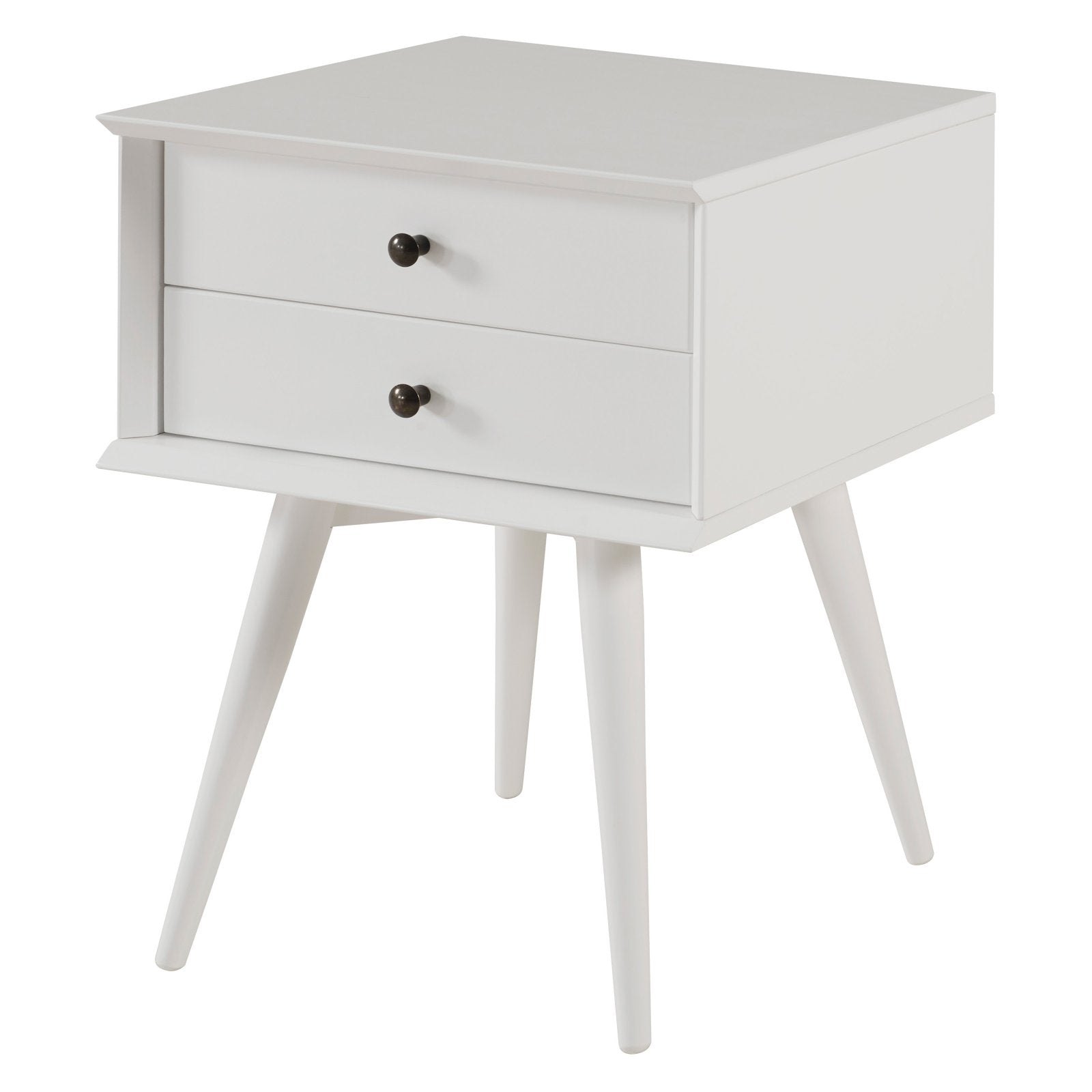 Camaflexi Mid-Century Night Stand - White Finish