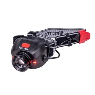 VECTOR 600 Lumen LED Headlamp Flashlight Rechargeable 5 Functions Zoom Focus USB Charging Cord HL500V