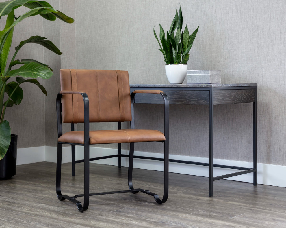 Garrett Dining Armchair   Industrial   Dining Chairs   by Sunpan Modern Home  Houzz