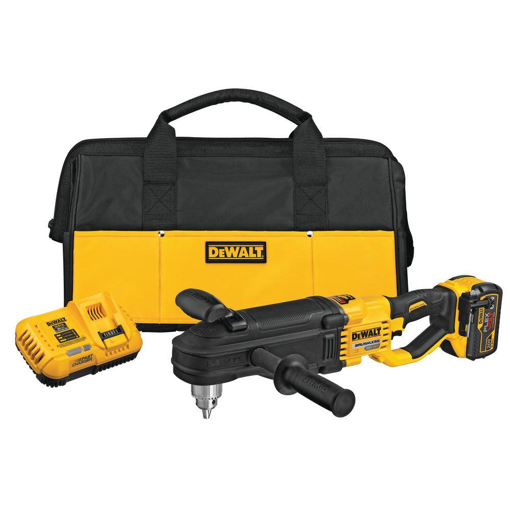 DW FLEXVOLT 60V MAX Cordless In-line 12 in. Stud and Joist Drill with E-Clutch and (1) FLEXVOLT 9.0Ah Battery DCD470X1