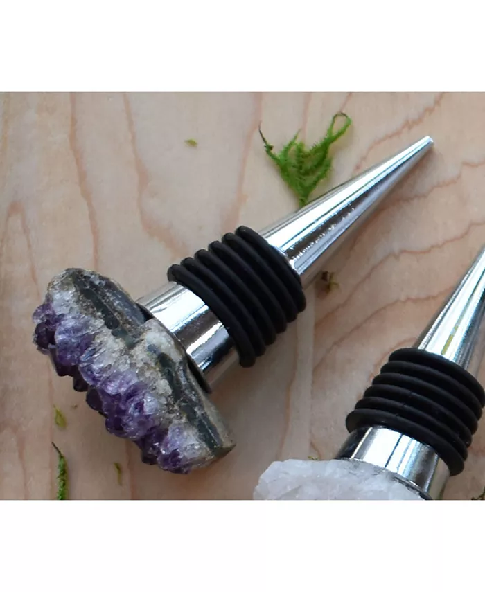 Nature's Decorations - Wine Stopper with Amethyst