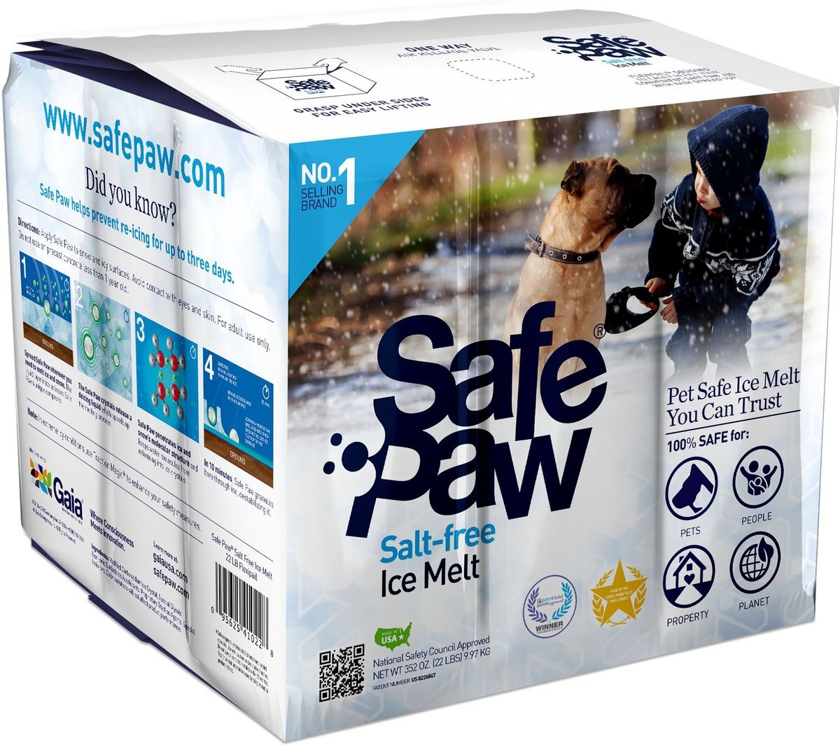 Safe Paw PetSafe Ice Melt for Dogs and Cats， 22-lb flexi-cube