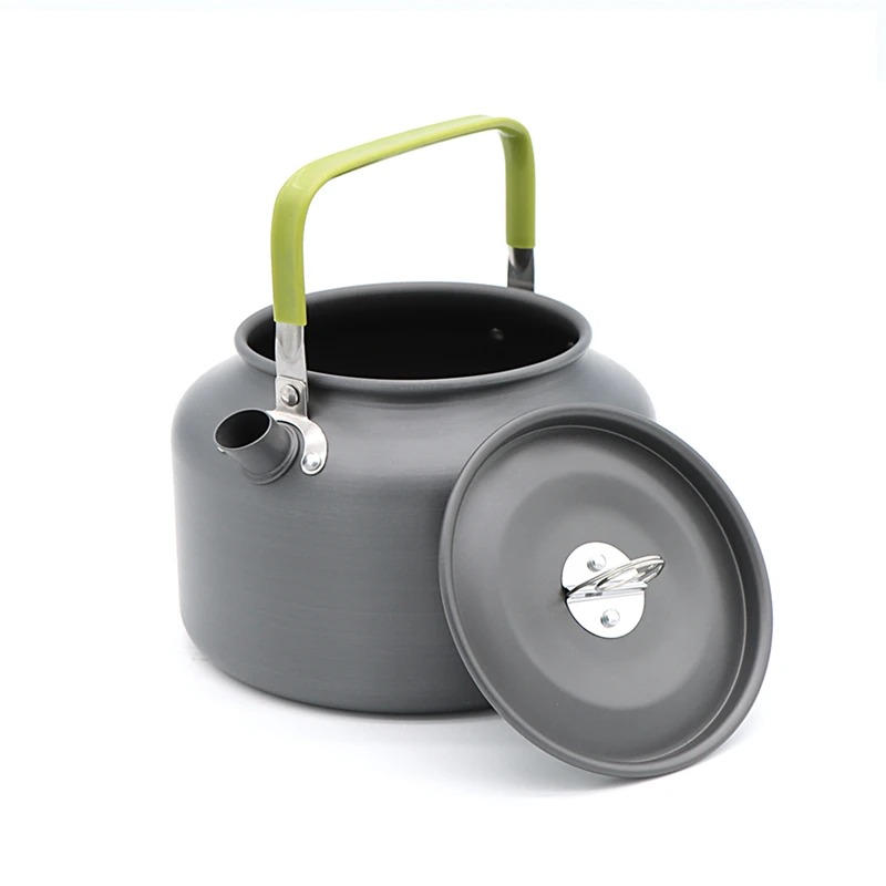 Portable 1.8L Outdoor Teapot Coffee Pot Aluminum Camping Kettle  Backpacking cooking Accessories with carry bag for Hiking