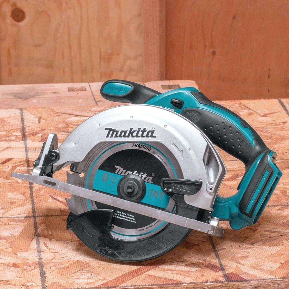 Makita 18V LXT Lithium-Ion Cordless 6-12 in. Lightweight Circular Saw and General Purpose Blade (Tool-Only) XSS02Z