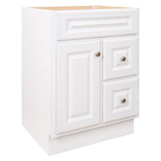 Glacier Bay Hampton 24 in. W x 21 in. D x 33.5 in. H Bath Vanity Cabinet without Top in White HWH24D