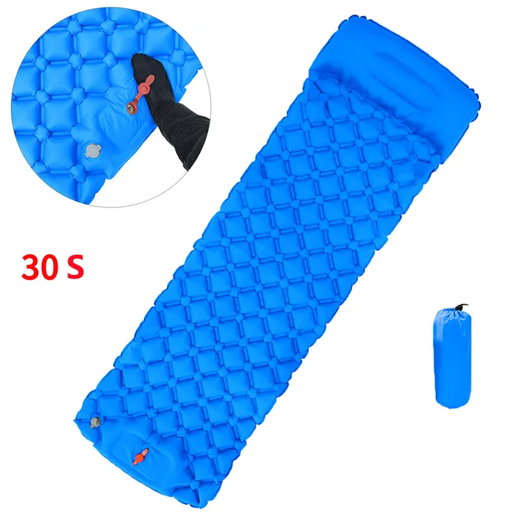 High Quality Backpacking Self Inflating Sleeping Pad for Camping with Foot Built in Pump