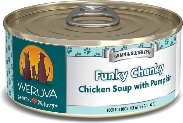 Weruva Funky Chunky Chicken Soup with Pumpkin Grain-Free Canned Dog Food