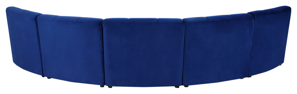 Limitless Modular Velvet 1 Piece Sectional   Contemporary   Sectional Sofas   by Meridian Furniture  Houzz