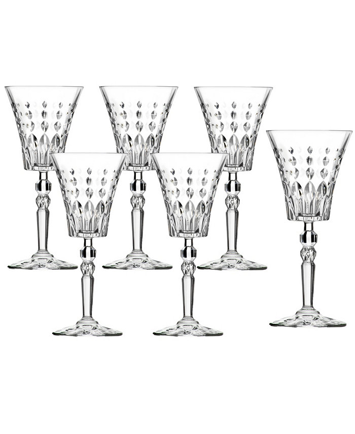 Lorren Home Trends Marilyn Set of 6 White Wine