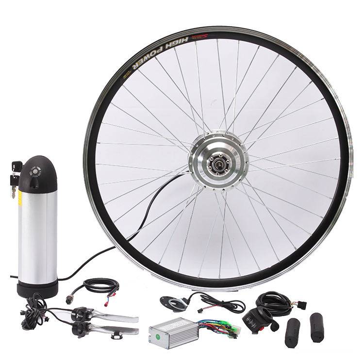 EU standard and high guaranteed 350w ebike cycling brushless hub motor conversion kit for India market