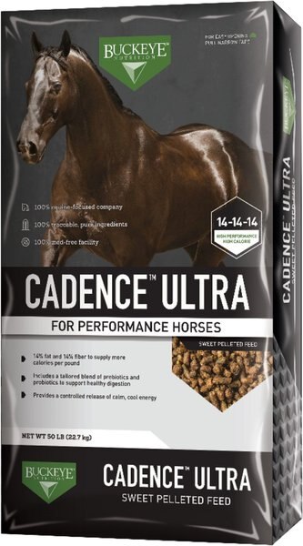 Buckeye Nutrition Cadence  Ultra Horse Feed， 50-lb bag