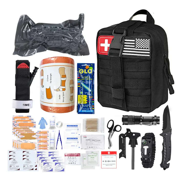 Portable Camping  Survival Emergency First Aid Kit Bag  Medical Supplies Outdoor Tactical First Aid Kit