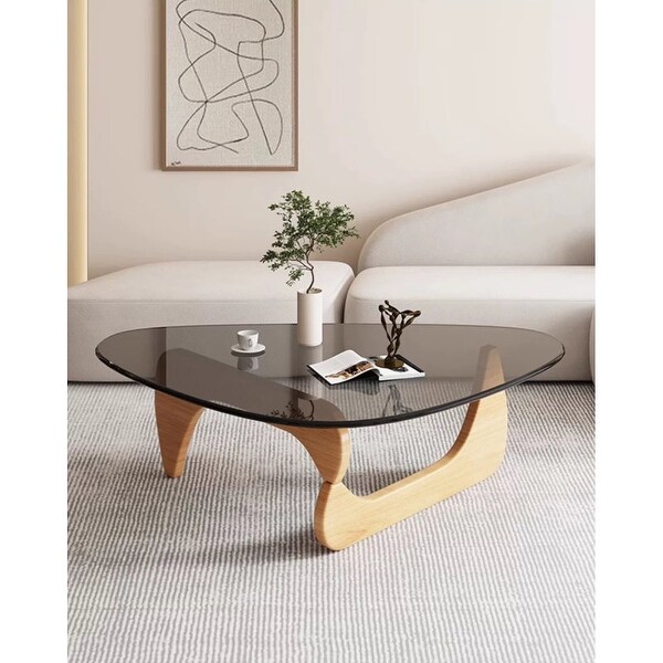 Drossett Grey Glass Top Coffee Table