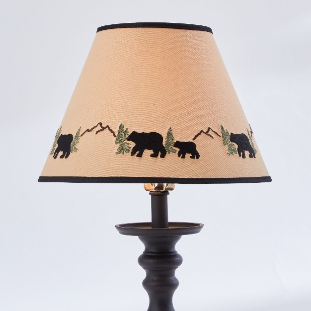 Park Designs Black Bear Embroidered Shade 10 quot d