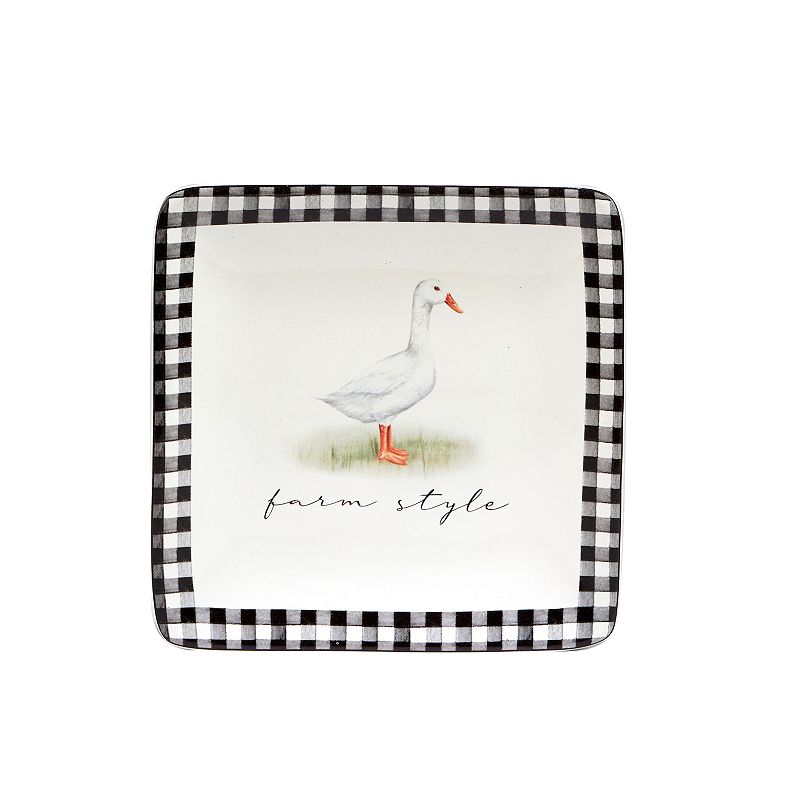 Certified International On The Farm 4-pc. Canape Plate Set