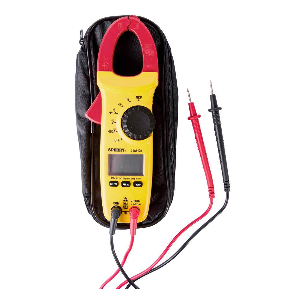 Sperry 400 Amp 6-Function Snap-Around Digital LCD Clamp Meter DSA540A