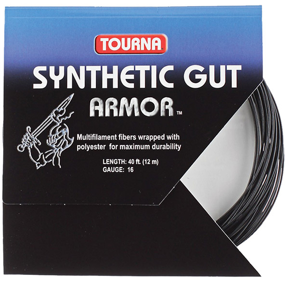 Tourna SGA BK 16/17 Synthetic Gut Armor Black 16g