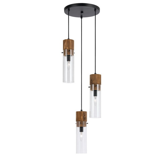 Benjara BM224909 3 Bulb Wind Chime Design Pendant ...