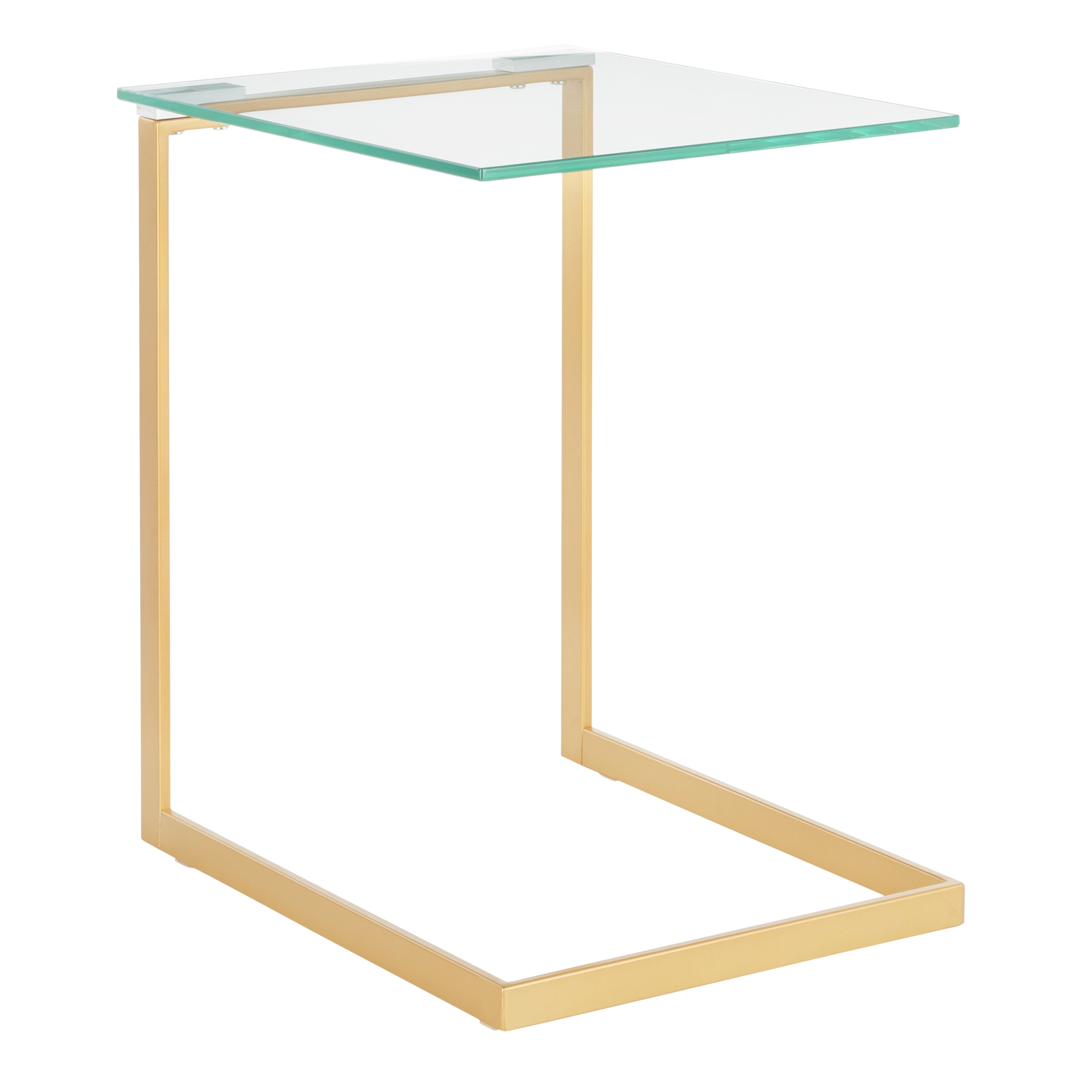 Zenn Contemporary Gold End Table - N/A