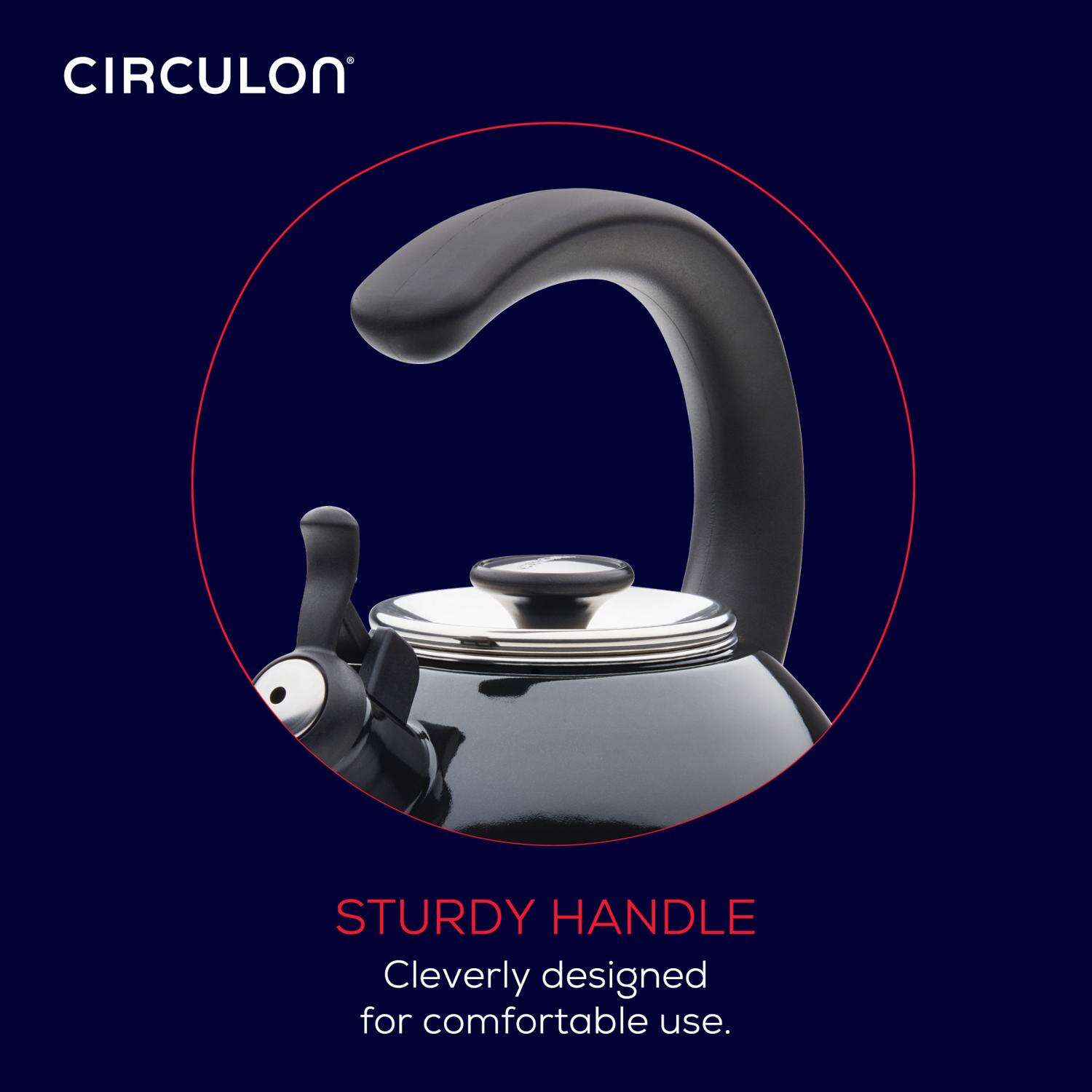 Circulon Black Steel 2 qt Tea Kettle