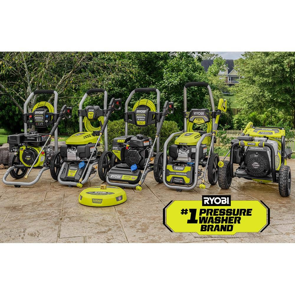 RYOBI 3300 PSI 2.5 GPM Cold Water Gas Pressure Washer with Honda GCV200 Engine RY803325