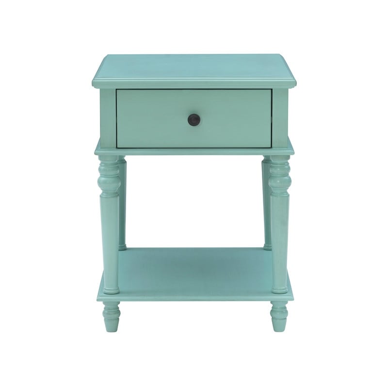 Jowin Classic Wood Side Table with Storage