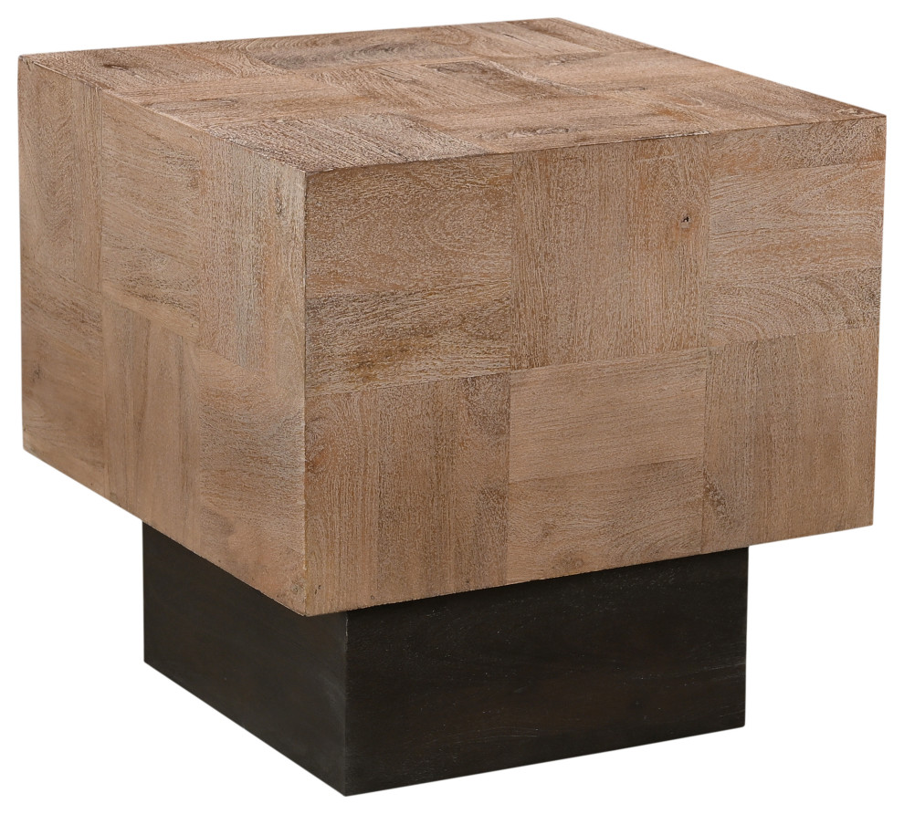 Camilla Wood Side Table   Transitional   Side Tables And End Tables   by Taran Design  Houzz