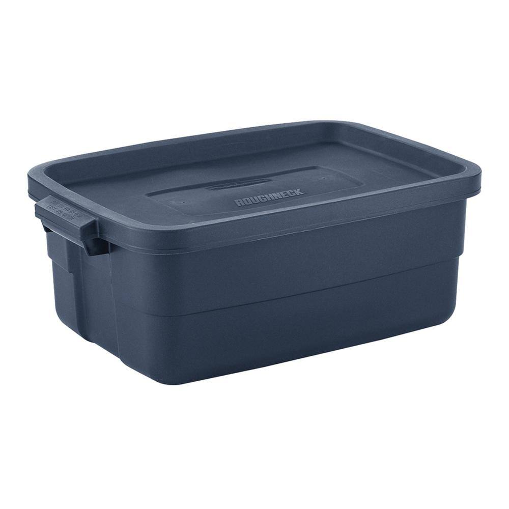 Rubbermaid Roughneck 10 Gal. Rugged Stackable Storage Tote Container (6-Pack) RMRT100015-6pack